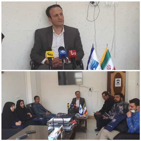 The press conference of the head of water resources department was held with reporters and media members of this city